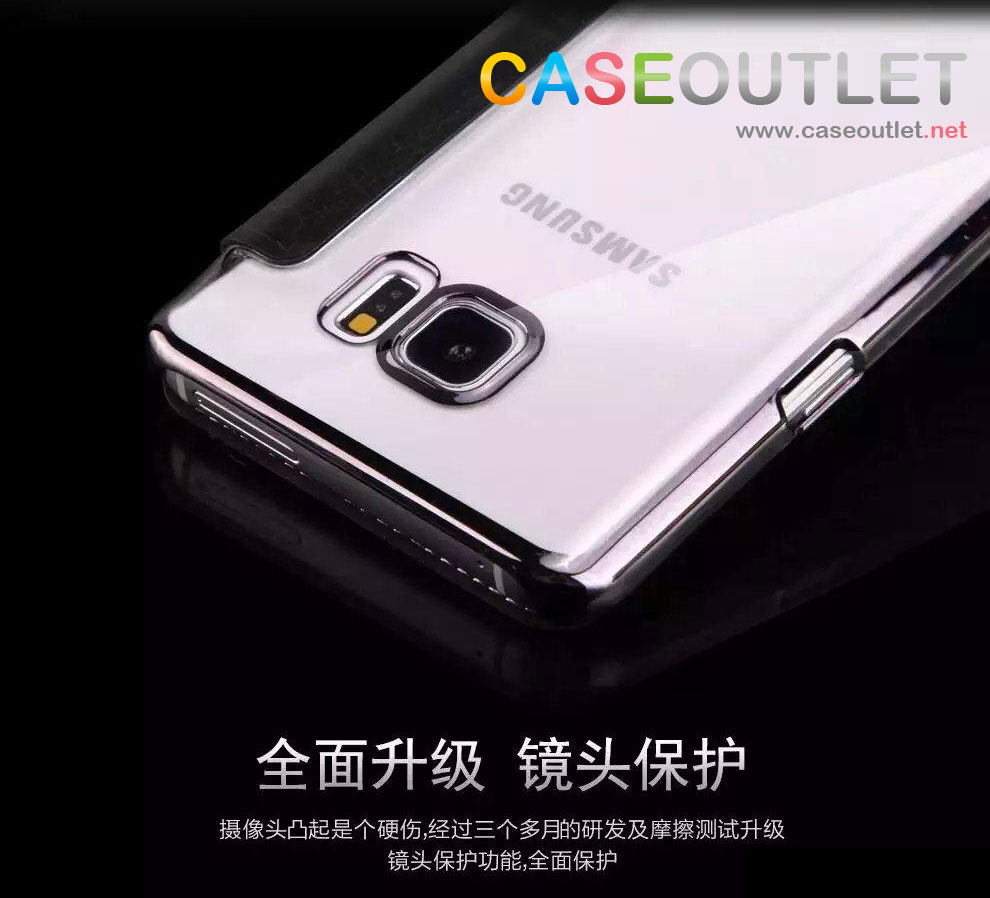 เคส Galaxy Note5 ฝาพับ หลังใส Xundo 