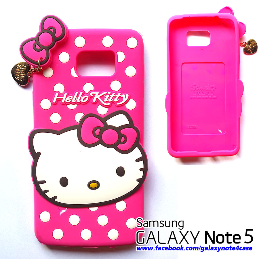 เคส Galaxy Note5 kitty ซิลิโคน จี้ทอง