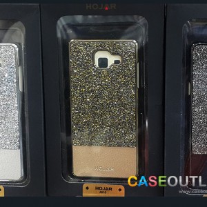 เคส Galaxy A5 2016 ประดับ หนัง และ เพชร เกร็ดทอง Hojar