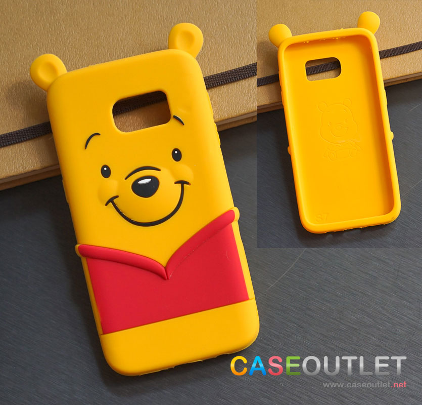 เคส Galaxy S7 / S7 edge ซิลิโคน หมีพู มีหู