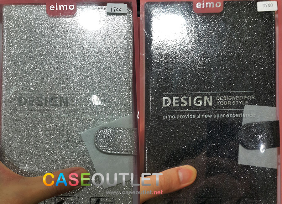 เคส Galaxy Tab S (8.4) ฝาพับ หนังแก้ว กากเพชร