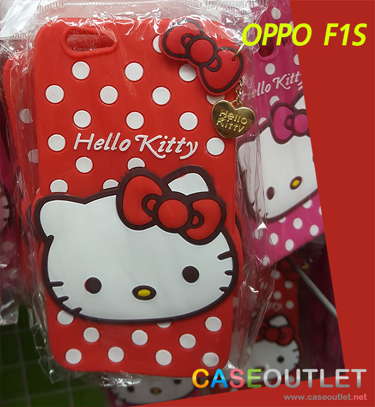 เคส Oppo F1s 'A59' kitty ซิลิโคนห้อย จี้ทอง