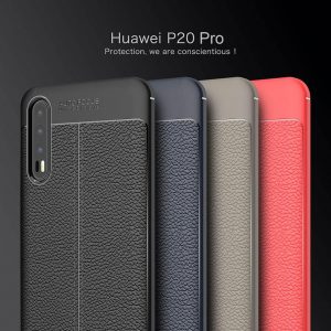 เคส Huawei P20 Pro TPU ลายหนัง ตะเข็บ