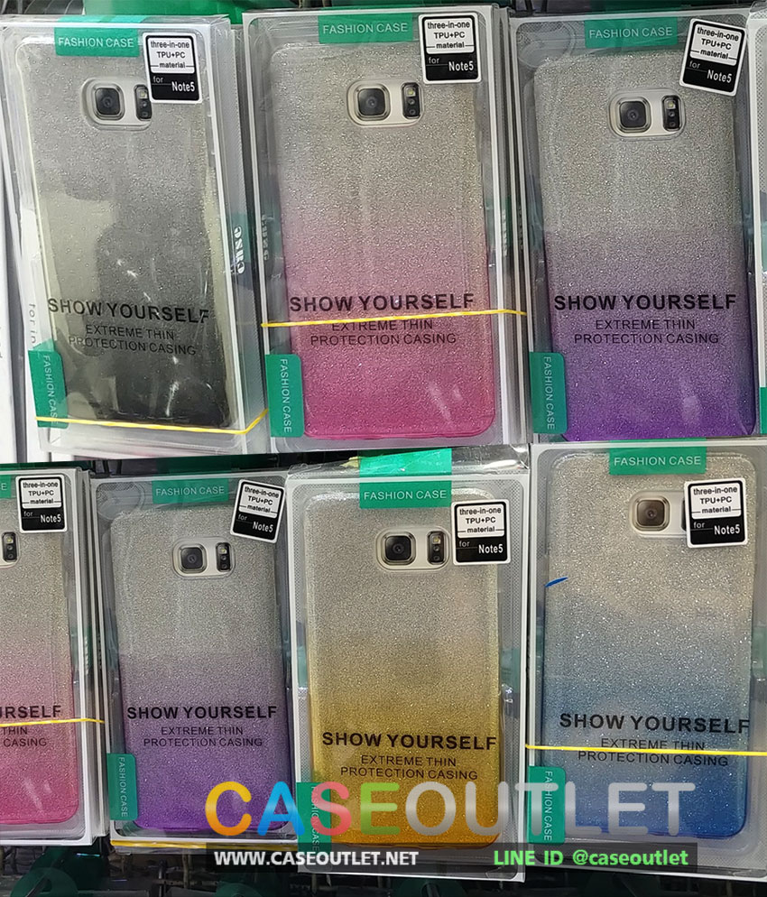 เคส Galaxy Note5 กากเพชร Glister ไล่สี