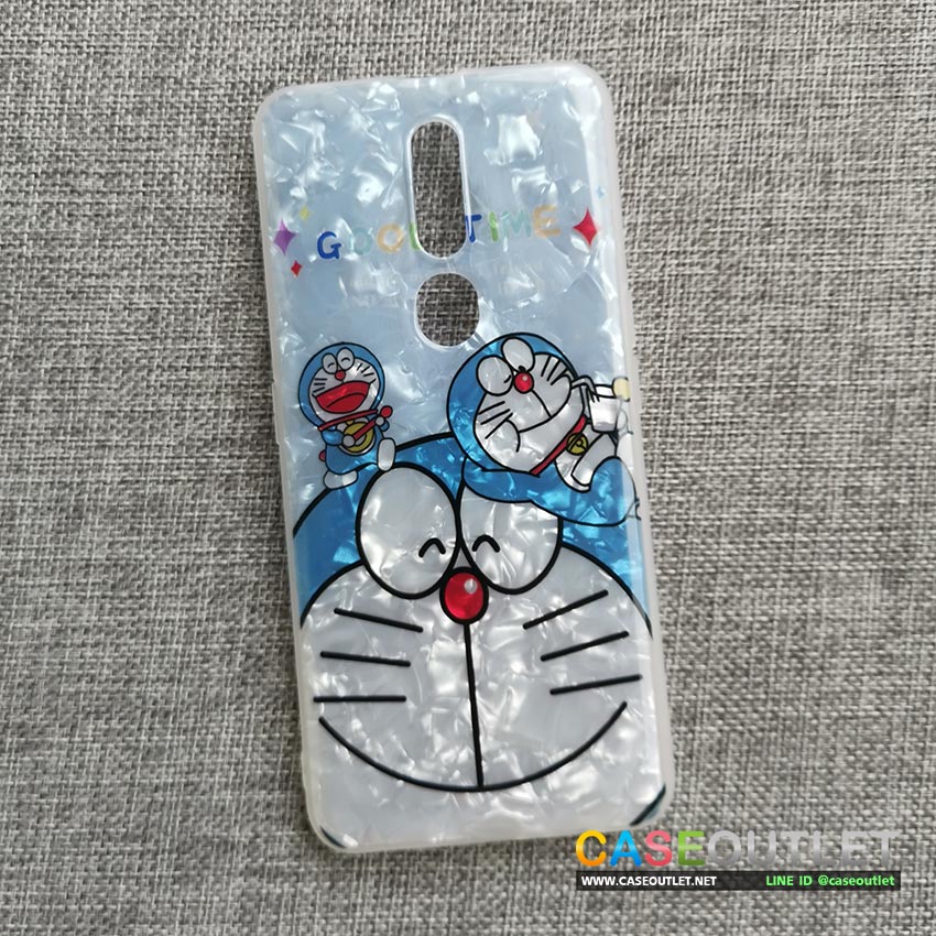 เคส Oppo F11pro TPU Doraemon โดเรมอน ผิวมุก