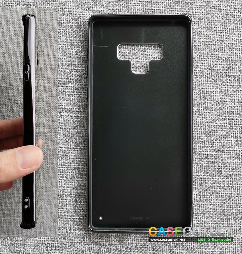 เคส Galaxy Note9 ขอบยาง หลังกระจก กันรอย ลายแบรนเนม Chanel