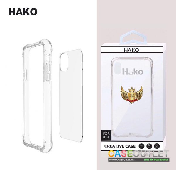 เคส Iphone11 | Iphone 11 pro max Hako หลังใสแข็ง ขอบยาง ขอบใส Hybrid กันกระแทก