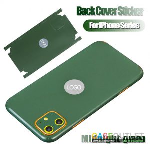 สติ๊กเกอร์แปะหลัง ฟิล์มแปะหลัง เปลี่ยนสีเครื่อง Iphone8 . Iphone 11, Iphone XS Max สีเขียว Midnight Green6