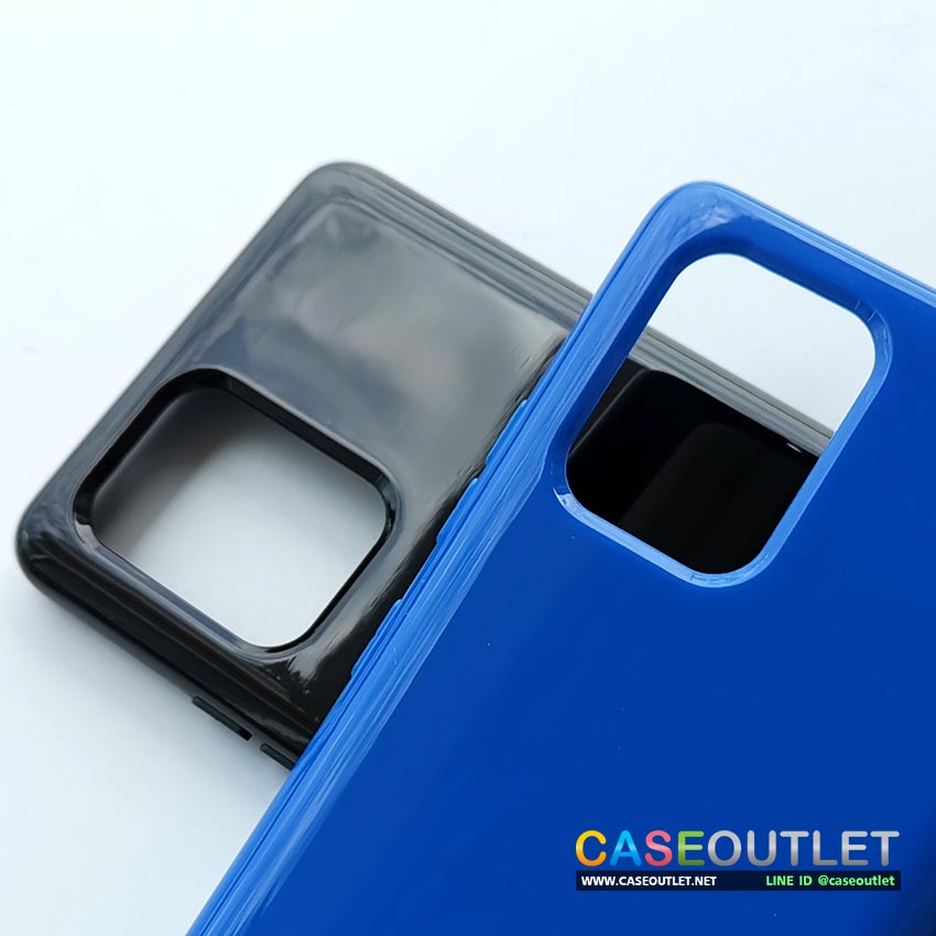 เคส Samsung Galaxy S10lite A51 A71 TPU เงา สีพื้น jelly case