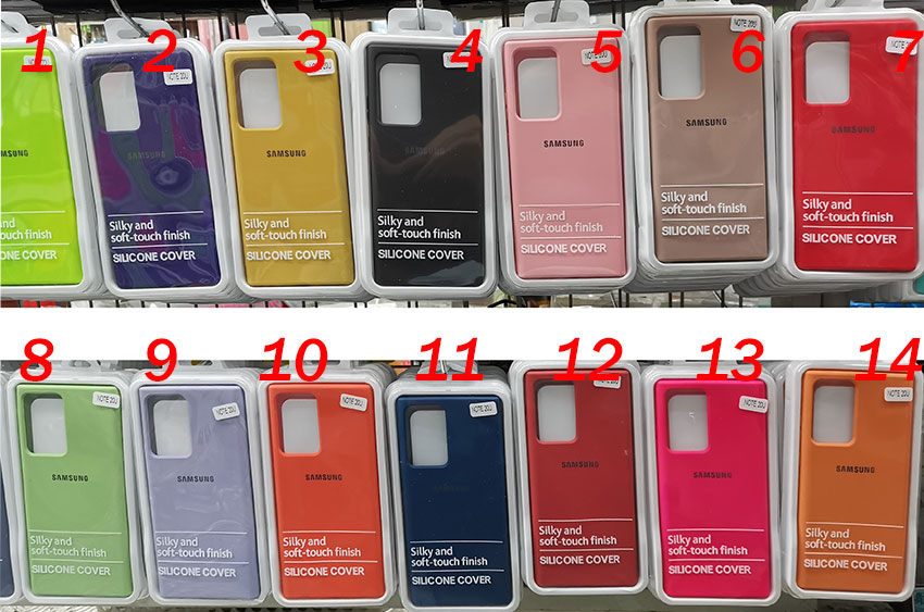 เคส Samsung Note20 | Note20 Ultra เคสสีพื้น สีๆ ซิลิโคน ยางพารา นิ่ม กำมะหยี่ Silicone jel