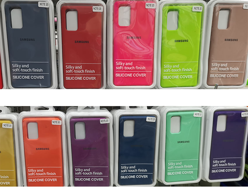 เคส Samsung Note20 | Note20 Ultra เคสสีพื้น สีๆ ซิลิโคน ยางพารา นิ่ม กำมะหยี่ Silicone jel
