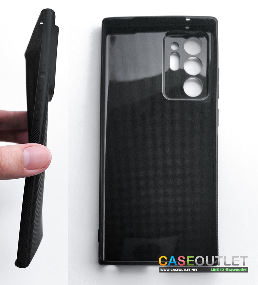 เคส Samsung Galaxy Note20 Ultra | Note 20  TPU ลายคาร์บอน เคฟล่า ดำด้าน เคสบาง เบา ไม่เป็นรอยนิ้วมือ