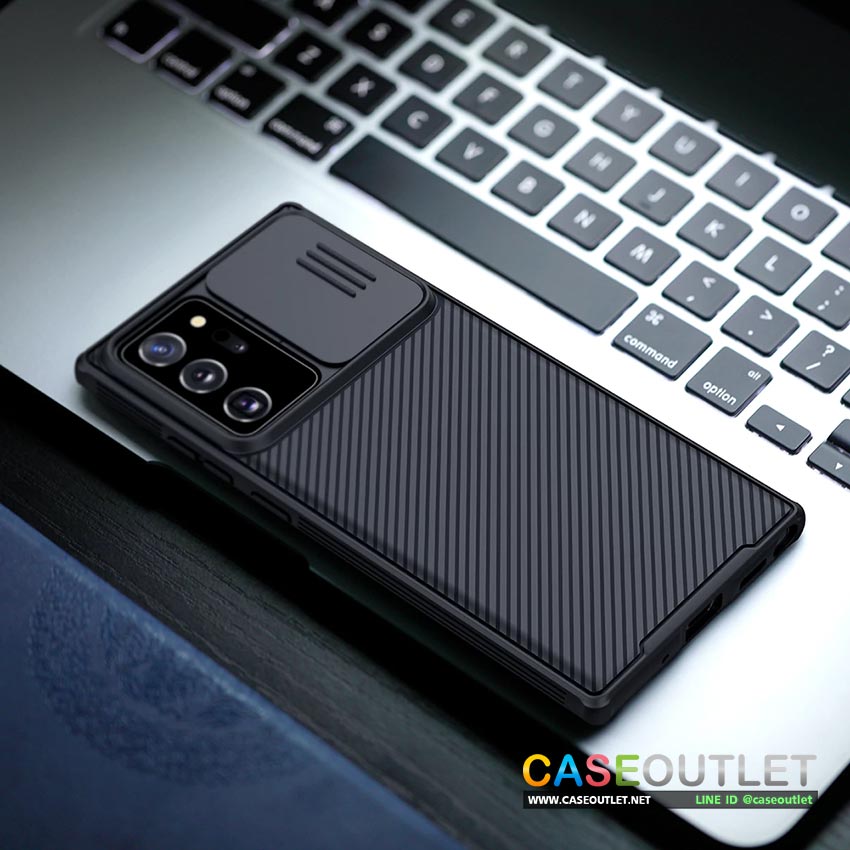 เคส Samsung Galaxy Note20 Ultra Nilkin เคฟล่า ของแท้ ไม่เป็นรอยนิ้วมือ สไลด์ เลื่อน ฝาปิดกล้อง ป้องกันกล้อง กันฝุ่น