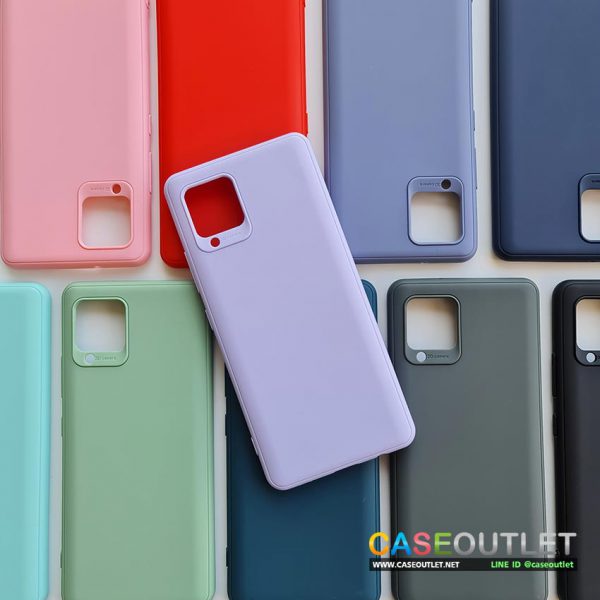 เคส Samsung Galaxy A42 5G มาใหม่ TPU สีพาสเทล สีด้าน สีพื้น ใส่บาง ลดรอยนิ้ว