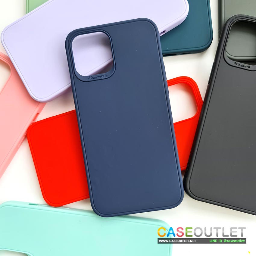 เคส iPhone12 | Iphone12 pro max | Mini TPU นิ่ม สีพาสเทล ชิลิโคน นิ่ม เสริมขอบกล้อง ผิวด้าน ไม่เป็นรอยนิ้ว บาง เบา สวย