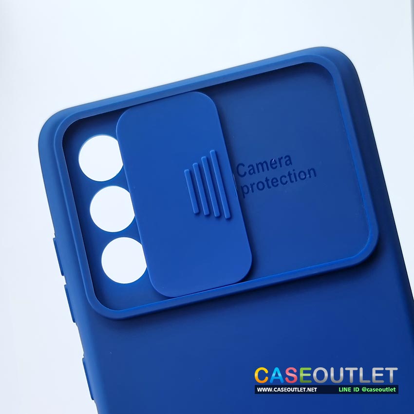 เคส Samsung Galaxy A32 5G | A52 | A72 สไลด์ ปิดกล้อง บังเลนส์ สีพาสเทล สีด้าน