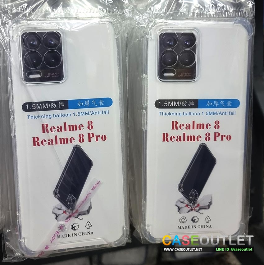 เคส Realme8 Realme 8 pro ใสกันมุม ใส่บาง เสริมมุม กันกระแทก กันกล้อง กันเลนส์ เคสคลุมกล้อง