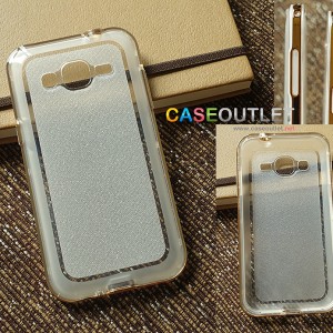 เคส Galaxy J2 Tpu ขอบทอง กากเพชร