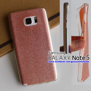 เคส Galaxy Note5 Tpu ขอบใส กากเพชร