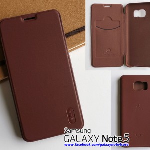 เคส Galaxy Note5 ฝาพับหนัง LEDREAM Soft + Slim