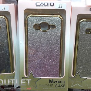 เคส Galaxy J2 TPU ขอบโครเมียม ทอง กากเพชร ไล่สี