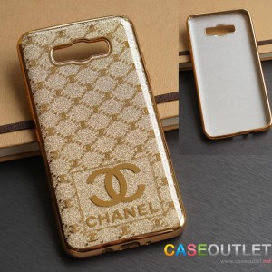 เคส Galaxy J7 / J7 2016 TPU ผิวแก้ว กากเพชร Chanel