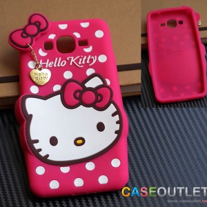 เคส J2 Prime Kitty ซิลิโคนห้อย จี้ทอง