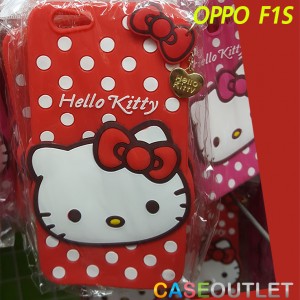 เคส Oppo F1s ‘A59’ Kitty ซิลิโคนห้อย จี้ทอง