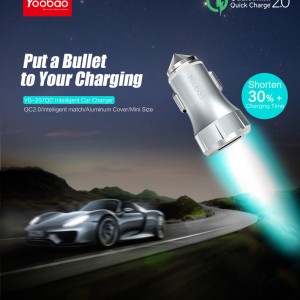 ที่ชาร์จในรถ Yoobao Car Charger Quick Charge 2.0 YB-207QC