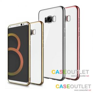 เคส Galaxy S8 TPU ใส ขอบเงา โครเมียม