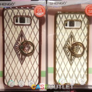 เคส S8 / S8 Plus ขอบฝังเพชร ติดแหวน Shengo