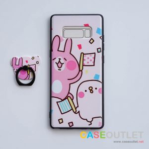 เคส Note8 ลายกระต่ายชมพู พร้อมแหวน