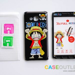 เคสประกบ J7 ลายวันพีช แถมฟิล์มกระจกใส