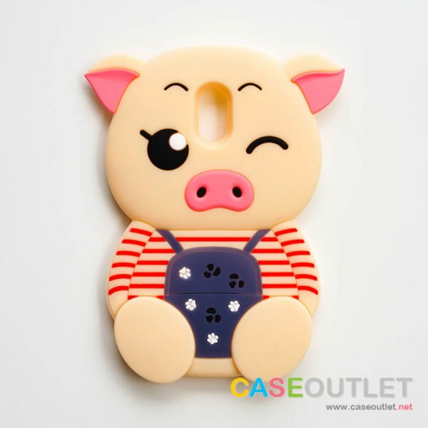 เคส J7 Plus ซิลิโคนลายหมูเอี๊ยม