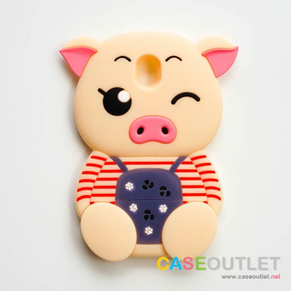 เคส J7 Pro ซิลิโคนลายหมูเอี๊ยม