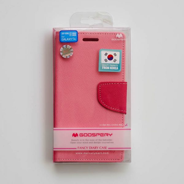 เคส S4 Mercury ฝาพับ สีชมพูหวาน