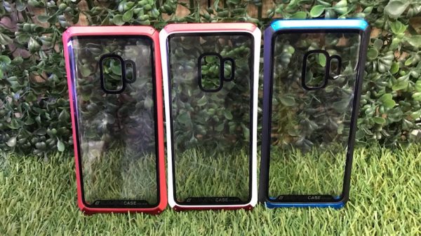 เคส S9, S9+ Solace หลังใส ขอบสีโครเมี่ยม