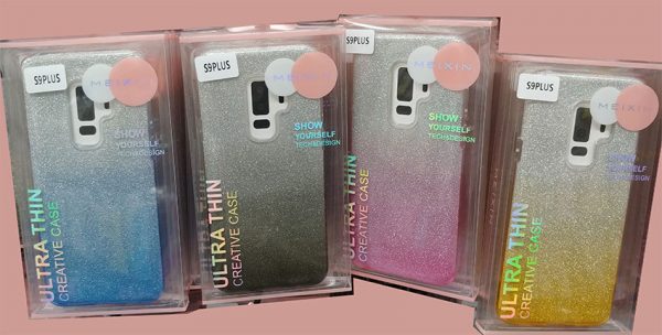 เคส S9, S9+ กากเพชร ผิวแก้ว Glister ไล่สี