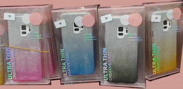 เคส S9, S9+ กากเพชร ผิวแก้ว Glister ไล่สี