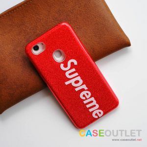 เคส F7  Supreme กากเพชร ผิวแก้ว