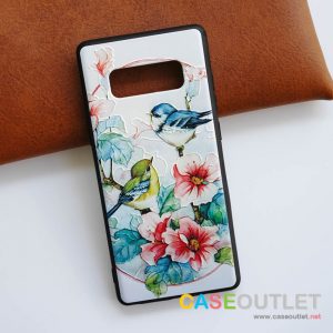 เคส Note8 สกรีนลายนูน ลายดอกไม้