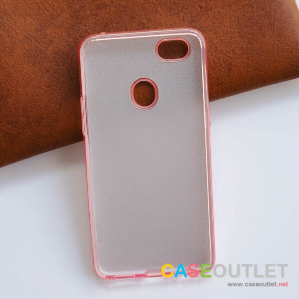 เคส Oppo F7 กากเพชรสีชมพู