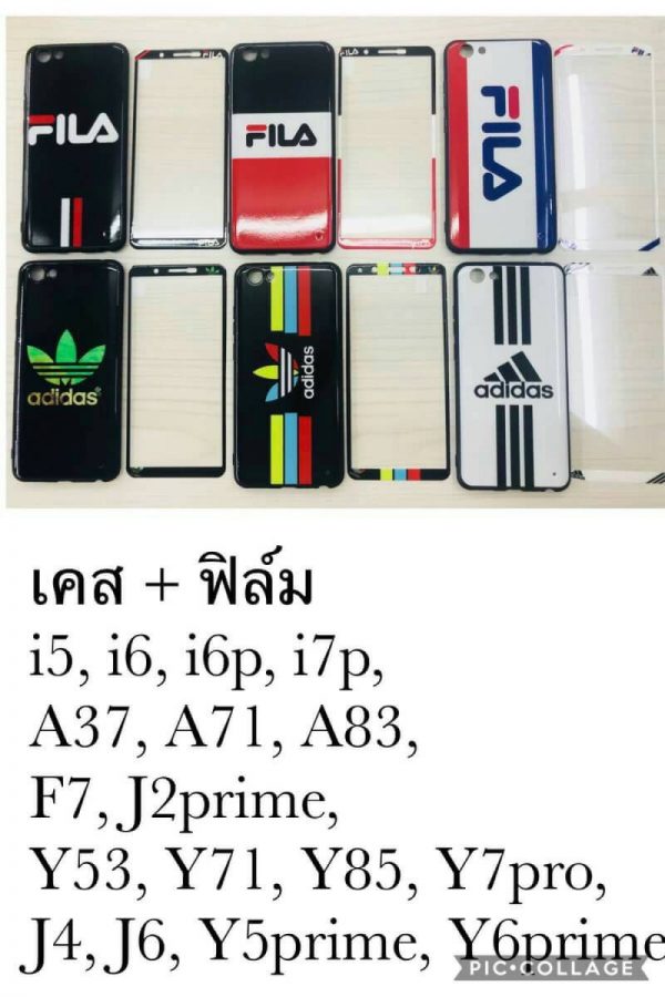 เคสหลัง กระจกนิรภัย พร้อมฟิล์มกระจก ป้องกัน 360องศา หลายรุ่น