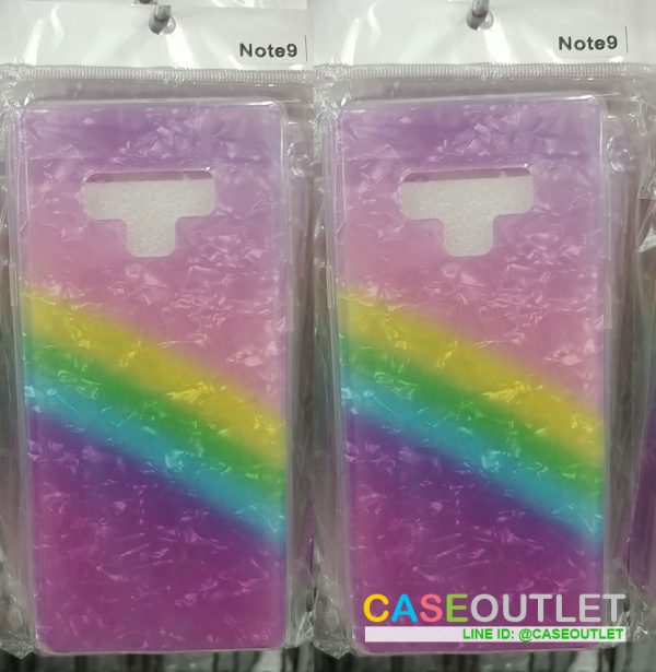 เคส Note9 ผิวมุก สีรุ้ง