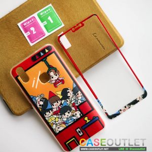 เคสนิ่ม V9 พร้อมฟิล์มกระจกเข้าเซ็ท มี3ลาย