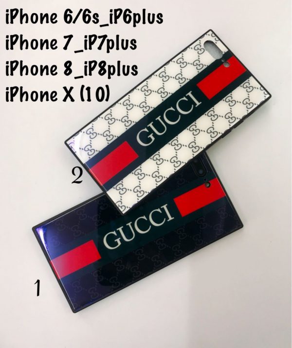 เคส iPhone ลาย Gucci งานเหลี่ยม