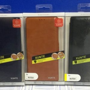 เคส Note9 ฝาพับหนัง Xunte หนังเรียบ Vintage