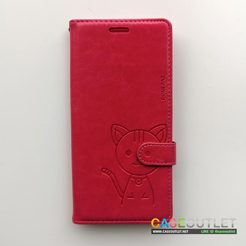 เคส Samsung Galaxy Note9 ฝาพับหนัง Domicat แมว โดมิแคท ใส่บัตร ตั้งได้