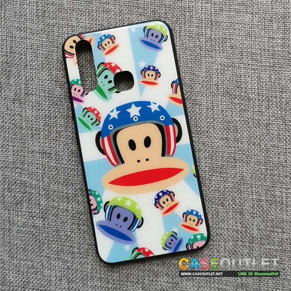 เคส Vivo Y17 หลังกระจก ขอบยาง สกรีนลายการ์ตูน Paul Frank พอล แฟรงค์