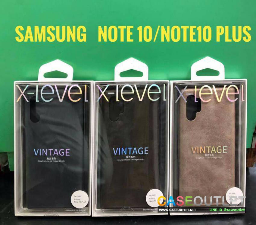 เคส Galaxy Note10+ | Note10plus | Note10 X-level หนังฟอก vintage วินเทจ